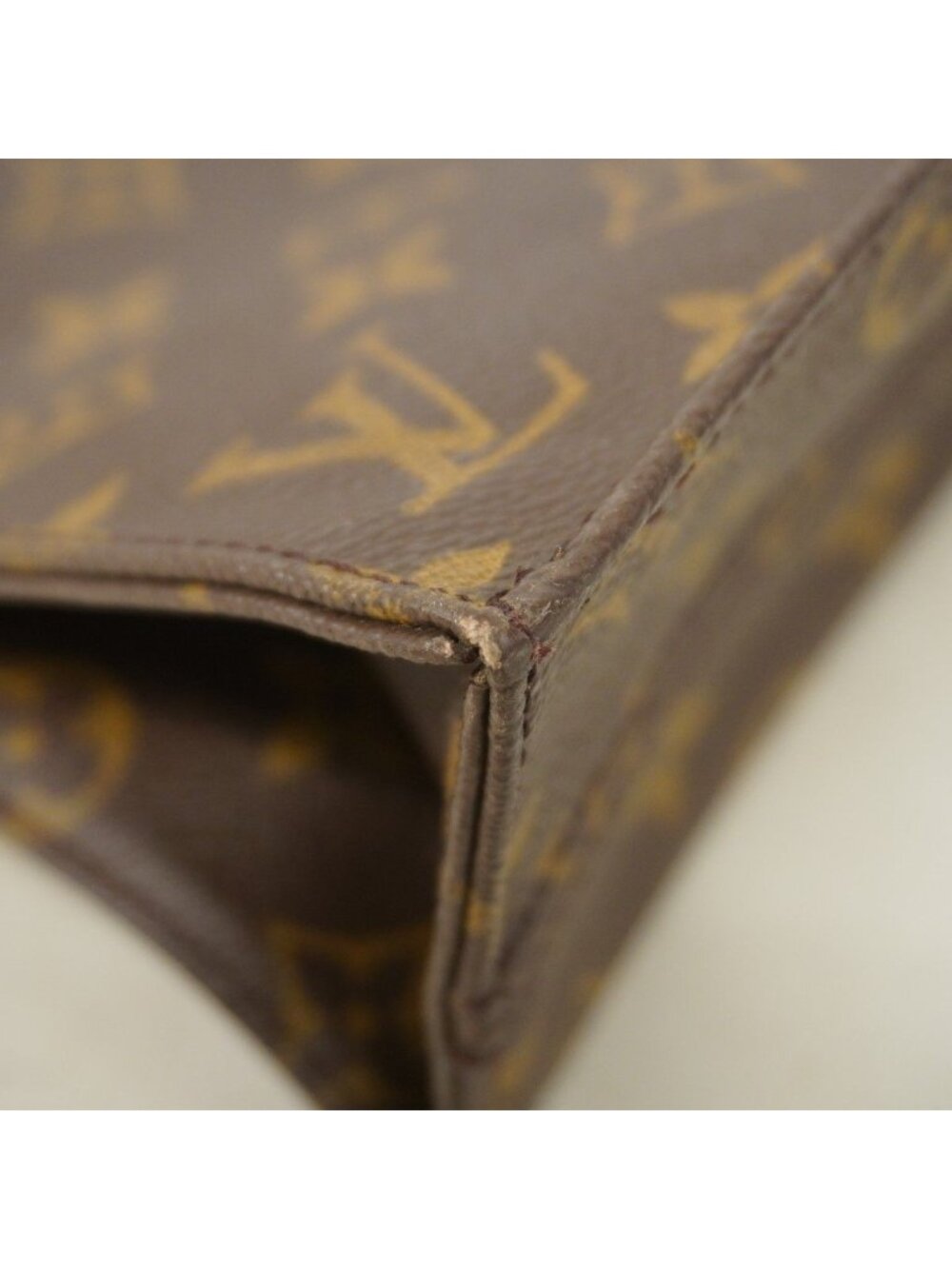 Louis Vuitton Tote Monogram Sac Plat Brown - Picture 6 of 10